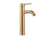 Bathroom Faucet Gold PVD Brass Round Sinlge Hole 1 Handle Renovators Supply