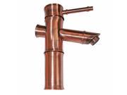 Bathroom Faucet Antique Copper Bamboo Single Hole 1 Handle Renovators Supply