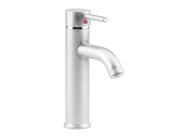 Satin Nickel Single Hole Bathroom Sink Faucet 9.5 H Renovators Supply