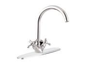 Kitchen Faucet Chrome Swiveling Spout 2 Handles Widespread Renovators Supply