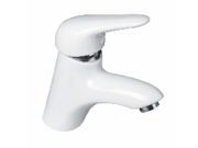 Bathroom Faucet White Ceramic Single Hole 1 Handle Renovators Supply