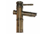 Bathroom Faucet Bamboo Antique Brass Single Hole 1 Handle Renovators Supply