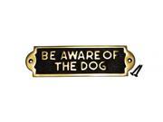 Solid Brass Sign BE AWARE OF THE DOG Polised Plaques Renovators Supply