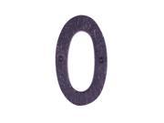 Number 0 House Number Black Wrought Iron 4H Renovators Supply