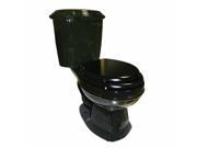 Black Dual Flush Elongated Toilet Grade A Vitreous China Renovators Supply