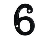 Number 6 or 9 House Number Black Wrought Iron 4H Renovators Supply