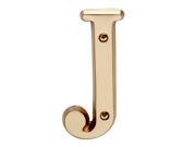 Letter J House Letters Solid Bright Brass 4 Renovators Supply