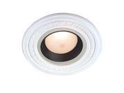 3 Spot Light Ring White Trim 5 ID x 9 OD Mini Medallion Renovators Supply