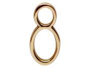 Bright Solid Brass 3 Address House Number 8 Pin Mount Renovators Supply