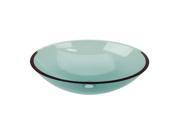 3 Green Glass Vessel Bathroom Oval Sink Pop up In Renovators Supply