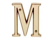Letter M House Letters Solid Bright Brass 4 Renovators Supply