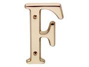Letter F House Letters Solid Bright Brass 4 Renovators Supply