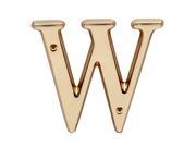 Letter W House Letters Solid Bright Brass 4 Renovators Supply