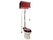 Cherry High Tank Z Pipe Toilet Elongated Biscuit Bowl Renovators Supply