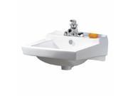 Bathroom Sink Square White China 4 Centerset Wall Mount Renovators Supply