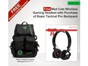 Razer Tactical Gaming Pro Backpack with Free Mad Catz Wireless Gaming Headset