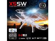 Syma X5SW 1 Explorers 2 Wifi FPV 2.4G RC Quadcopter 2.0MP Camera RTF Mode 2 Left Hand Throttle White US Stock