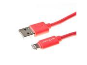 Spider USB to Lightning Charger Cable Sync for iPhone iPod iPad 2M Red