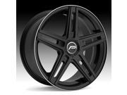 Pacer 788B Tradition 18x7.5 5x114.3 5x120 42mm Black Machined Wheel Rim