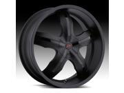 Platinum 212B Widow FWD 17x7.5 5x110 5x115 42mm Matte Black Wheel Rim