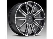 Platinum 410BM Divine 20x8.5 5x114.3 5x120 42mm Black Milled Wheel Rim