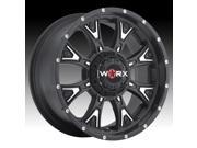 Worx 805SB Tyrant 20x9 6x135 6x139.7 18mm Satin Black Wheel Rim