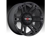 Worx 803SB Beast 17x9 6x135 6x139.7 12mm Satin Black Wheel Rim