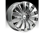 Pacer 776C Silhouette 17x7.5 5x108 5x114.3 42mm Chrome Wheel Rim