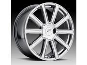 Platinum 410V Divine 20x8.5 5x112 5x115 42mm PVD Chrome Wheel Rim