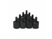 Black Anodized Aluminum Thumb Screws 10pcs 6 32 Thread For PC Case Computer