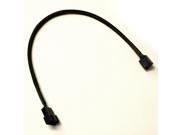 12 4 Pin PWM Fan Power Extension Cable Black Sleeved