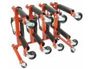4 Dragway Tools® 12 Hydraulic Wheel Dolly 1500 lb Foot Pump Jack Lift Stand