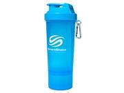 SmartShake Slim Shaker Cup Neon Blue 17 oz