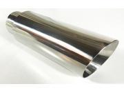 4.00 Diameter X 12.00 Long 3.00 Inlet Double Wall Angle WDW40012 300 SS Polished Stainless Steel Wesdon Exhaust Tip