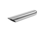 Exhaust Tip 4.00 Diameter X 18.00 Long 2.50 Inlet Slant Cut W40018 250 ACSS Polished Stainless Steel Wesdon Exhaust Tip