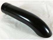 Exhaust Tip 3.00 Inlet 3.00 Dia 16.00 Long Turn Down Stainless Steel Powder Coated Black WTD30016 300 SSBP Wesdon Exhaust Tip