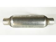Dura Flow Series Muffler 5.00 round with a 13.00 Body 19.50 Long 3.00 Inlet 2.00 Outlet WDF300 Wesdon Muffler