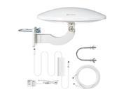 Antop AT 414B UFO Smartpass Omnidirectional Amplified HDTV Outdoor Digital Antenna with 4G LTE Filter 65 Mile Range