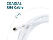 15ft ANTOP RG6 Coaxial Cable F type HDTV Antenna Cable Satellite Receivers TVs