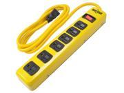 Yellow Jacket Metal Power Strip 6 Outlets Southwire 5139