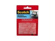 3M Scotch 64284 All Weather Fasteners 1 Inch x 3 Inches Strips Clear 6 Pack