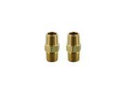Milton Industries S646 Male Hex Nipple Brass Fitting 2 Pack
