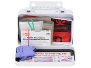 Bloodborne Pathogen Spill Clean Up Kit in Weatherproof Steel Case First Aid only 6021