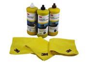 3M Buffing and Polishing Kit with 3 Detailing Cloths