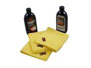 3M Car Wash Soap High Performance Synthetic Wax and Detailing Cloths