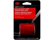 3M 03459 2 x 36 Scotchlite Reflective Tape Red 2 Pack