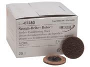 Scotch Brite Roloc Surface Conditioning Discs 2 Coarse Brown 100 Pack
