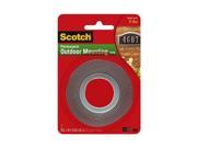 3M 76274 Scotch Exterior Mounting Tape 1 x 60 12 Pack