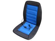 ABN 12V Blue Black Heated Seat Cushion with Adjustable Temperature