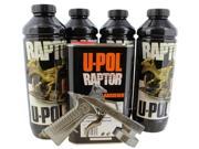 U Pol Raptor BLACK Bed Liner Kit w GUN UPOL 820